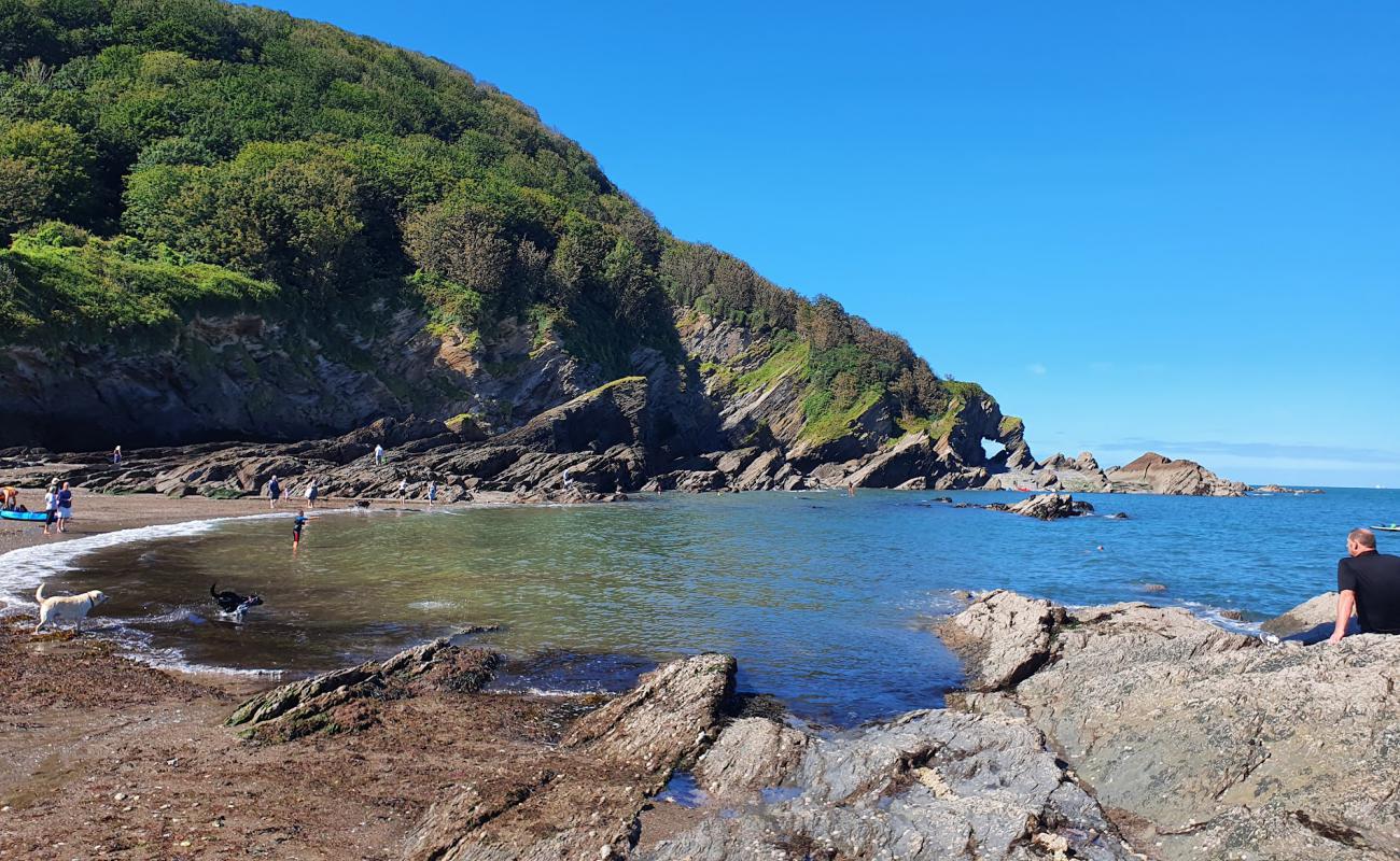 Foto de Hele beach con arena fina y guijarros superficie