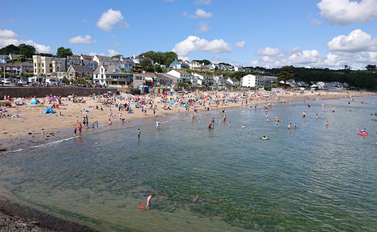 Foto de Saundersfoot beach con arena brillante superficie