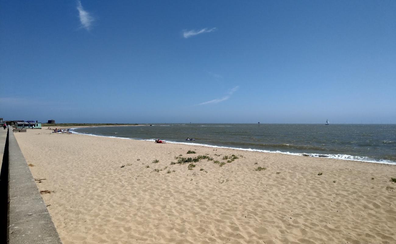 Foto de Jaywick Sands beach con arena brillante superficie