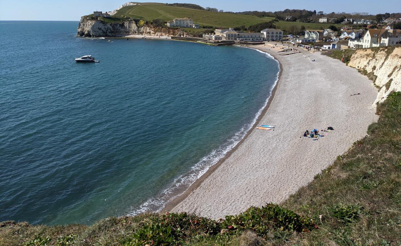 Foto de Freshwater Bay con guijarro gris superficie