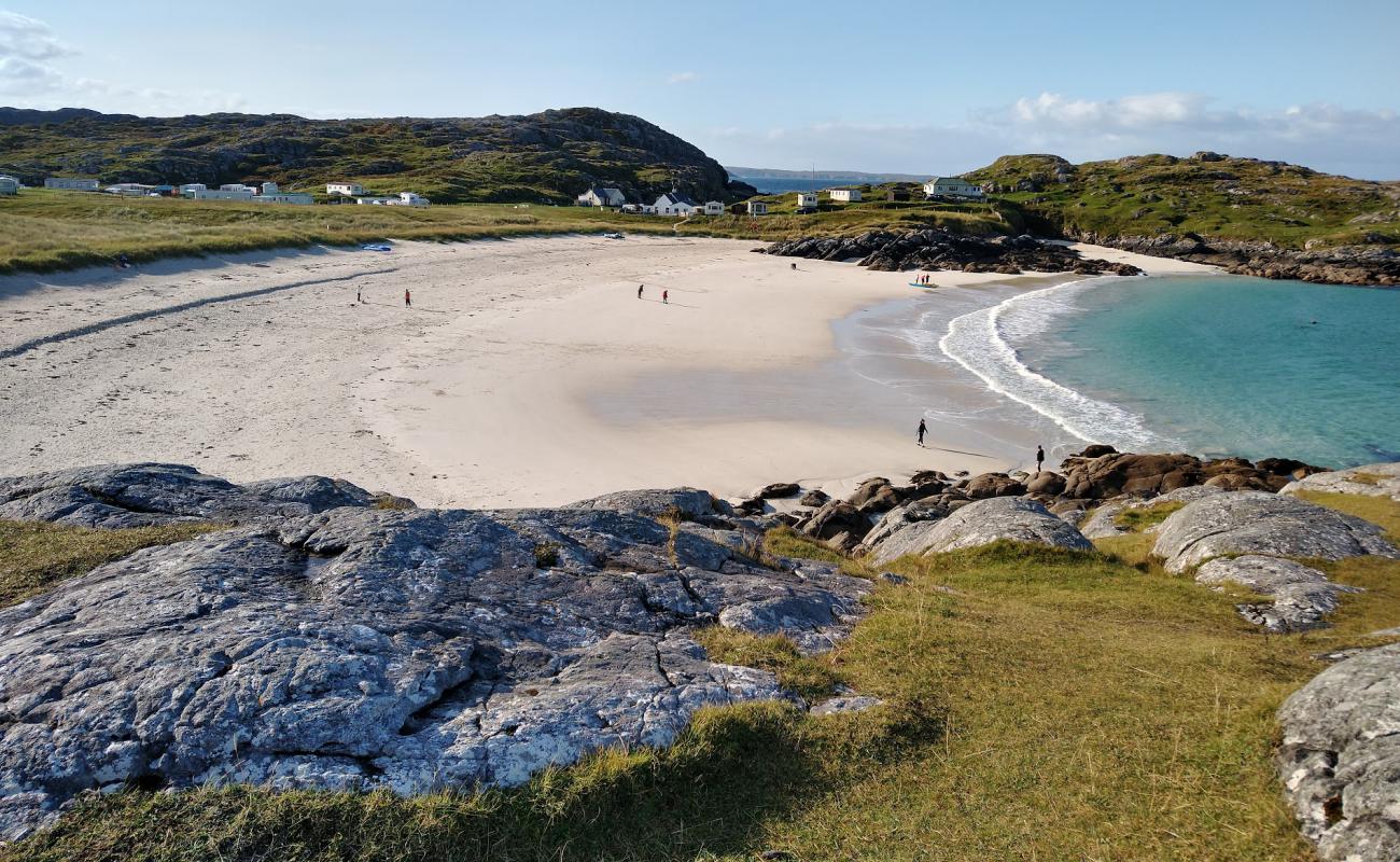 Foto de Achmelvich Bay con arena brillante superficie