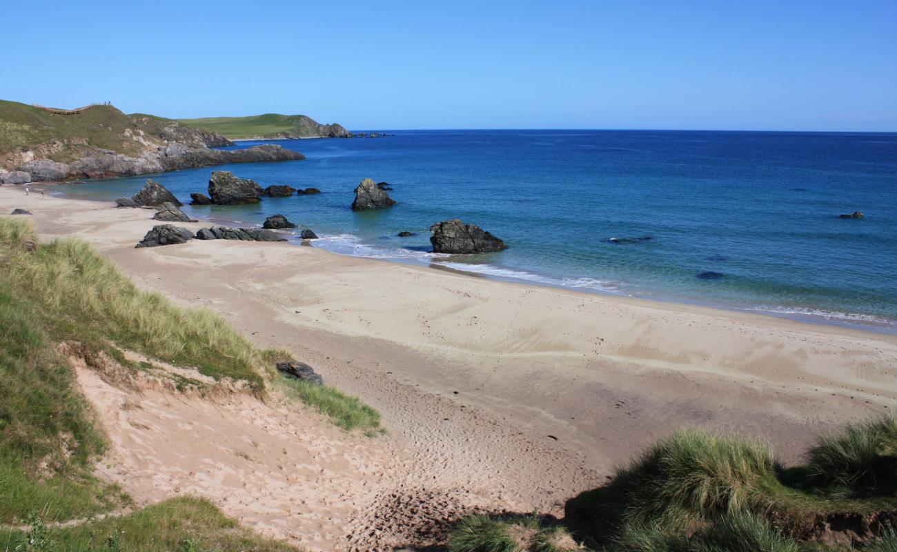 Foto de Playa de Durness con arena brillante superficie