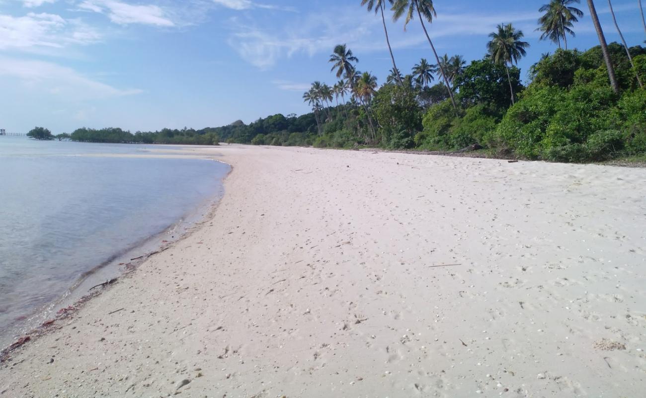 Foto de Fundu Lagoon con arena fina blanca superficie