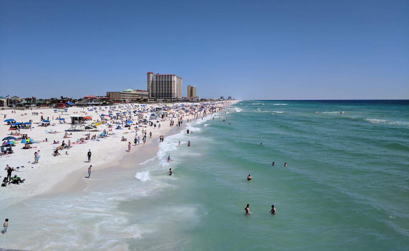 Foto de Pensacola Beach con arena fina blanca superficie