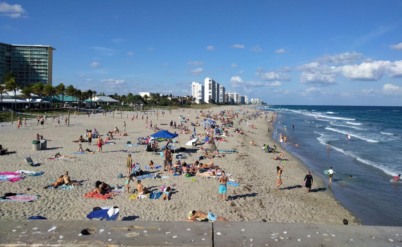 Foto de Deerfield beach con arena brillante superficie