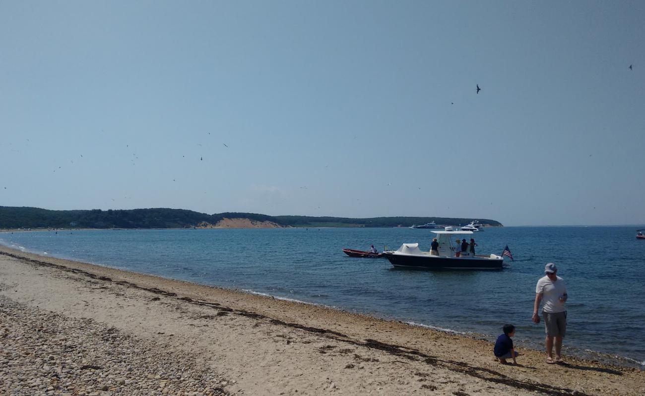 Foto de Navy Beach con guijarro ligero superficie