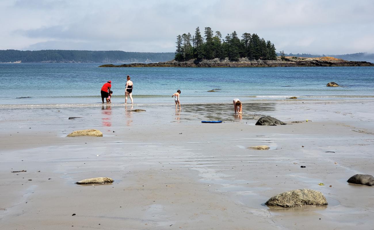 Foto de Sandy River beach con arena fina y guijarros superficie