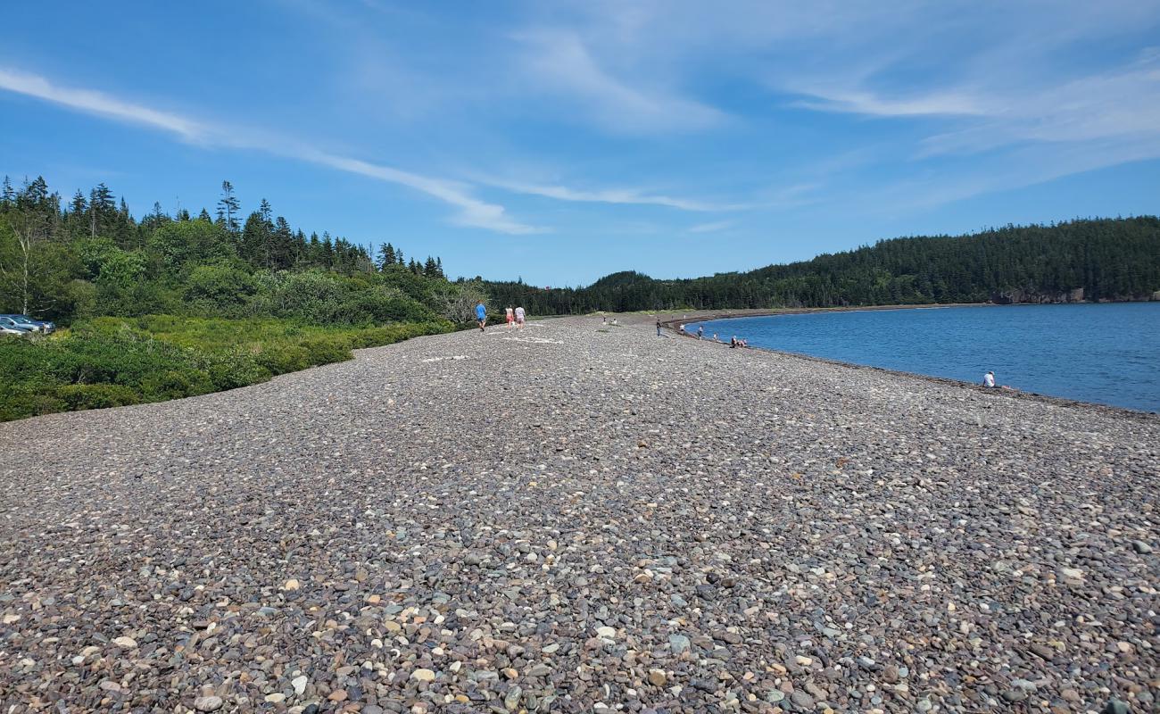 Foto de Jasper beach con guijarro gris superficie