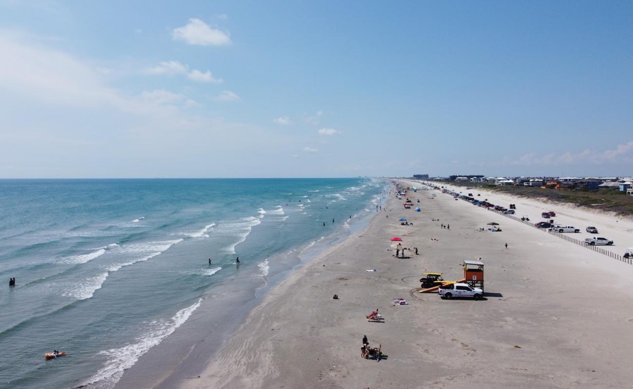 Foto de Port Aransas beach con arena brillante superficie