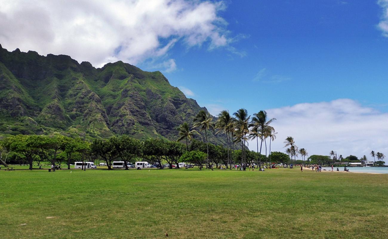 Foto de Kahaluu Beach con piedra superficie