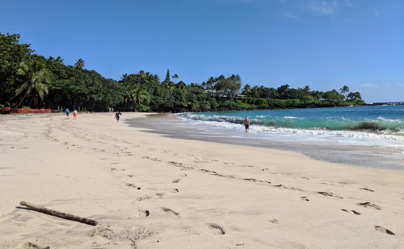 Foto de Hamoa Beach con arena fina gris superficie