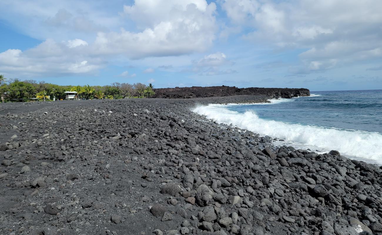 Foto de Kehena Black Sands con arena negra superficie