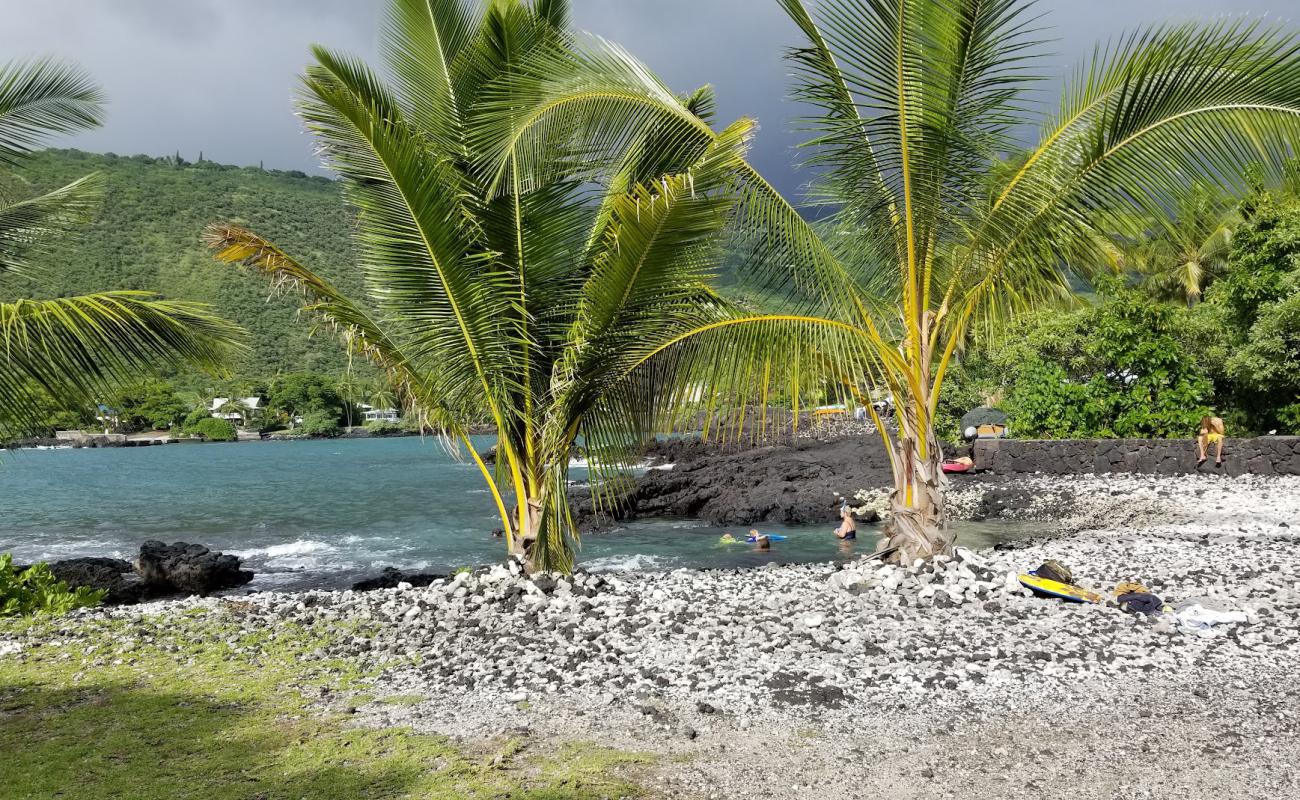 Foto de Manini Beach con guijarro ligero superficie