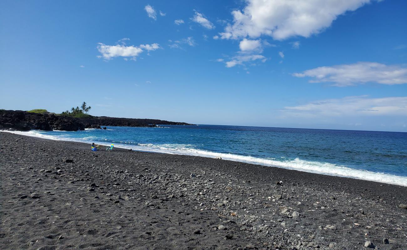 Foto de Kiholo Bay Beach II con guijarro gris superficie