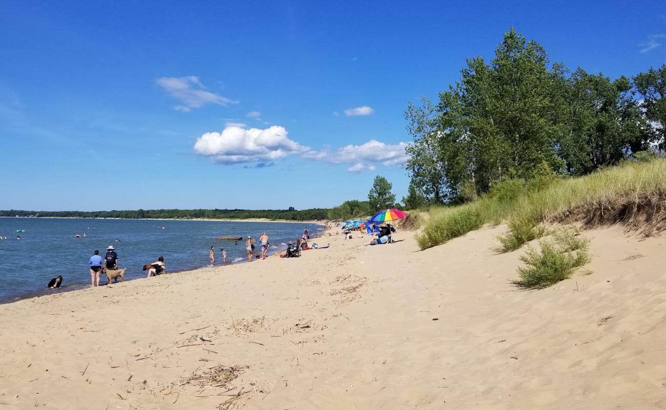 Foto de Port Crescent State Park Beach con arena brillante superficie