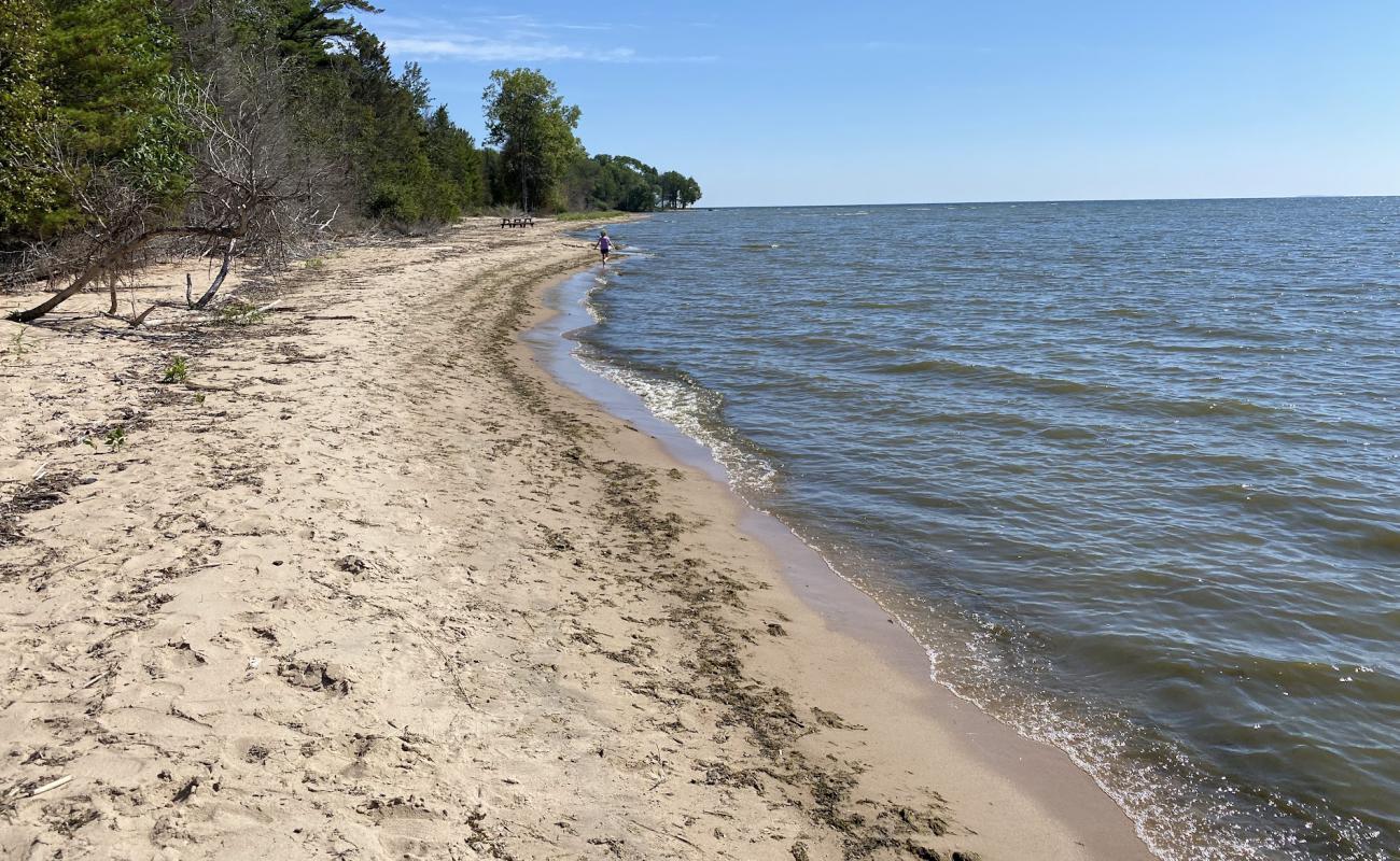 Foto de Bailey County Beach con arena brillante superficie