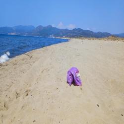 Foto de Pamucak beach con recta y larga